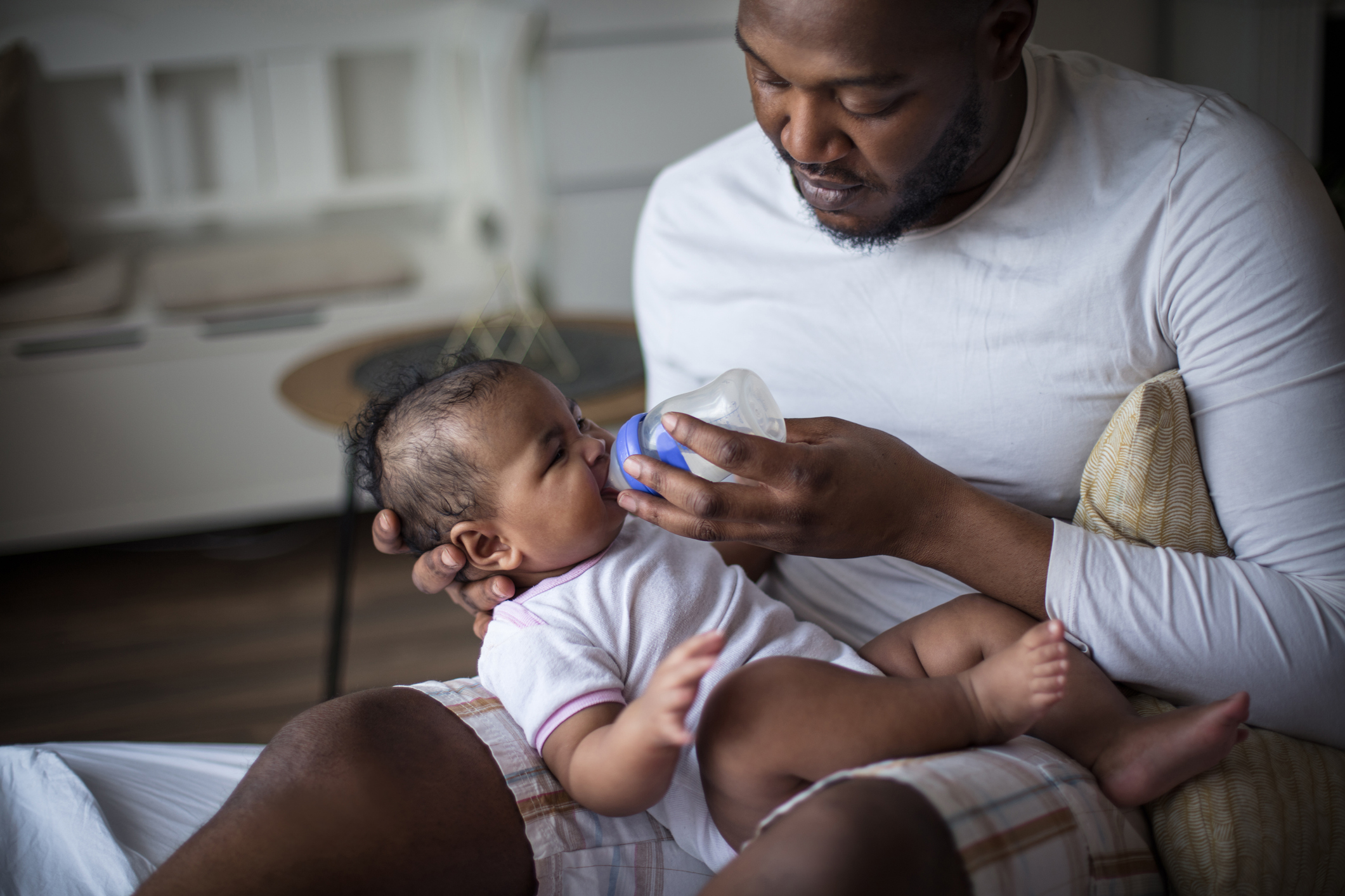 Feeding baby with insurance covered baby formula